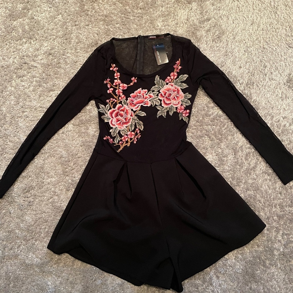 Love Culture Black Romper